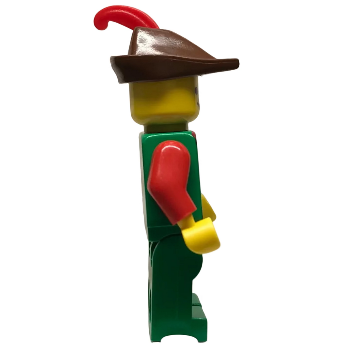 Forestman, Red, Brown Hat, Red Feather, cas139 - LEGO® Castle Minifigure