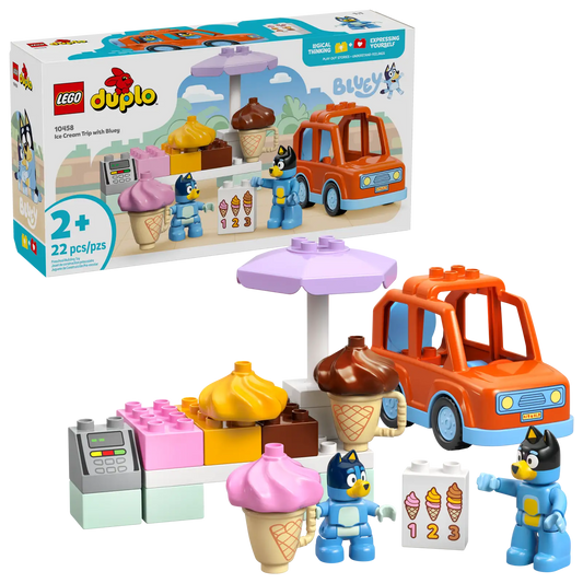 LEGO Duplo Bluey Ice Cream Trip with Bluey Set (10458)