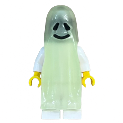 Glow in the Dark Ghost with White Legs, Yellow Hands, gen022