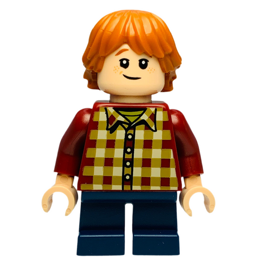 Ron Weasley - Dark Red Plaid Shirt, hp513, LEGO® Harry Potter™ Minifigure