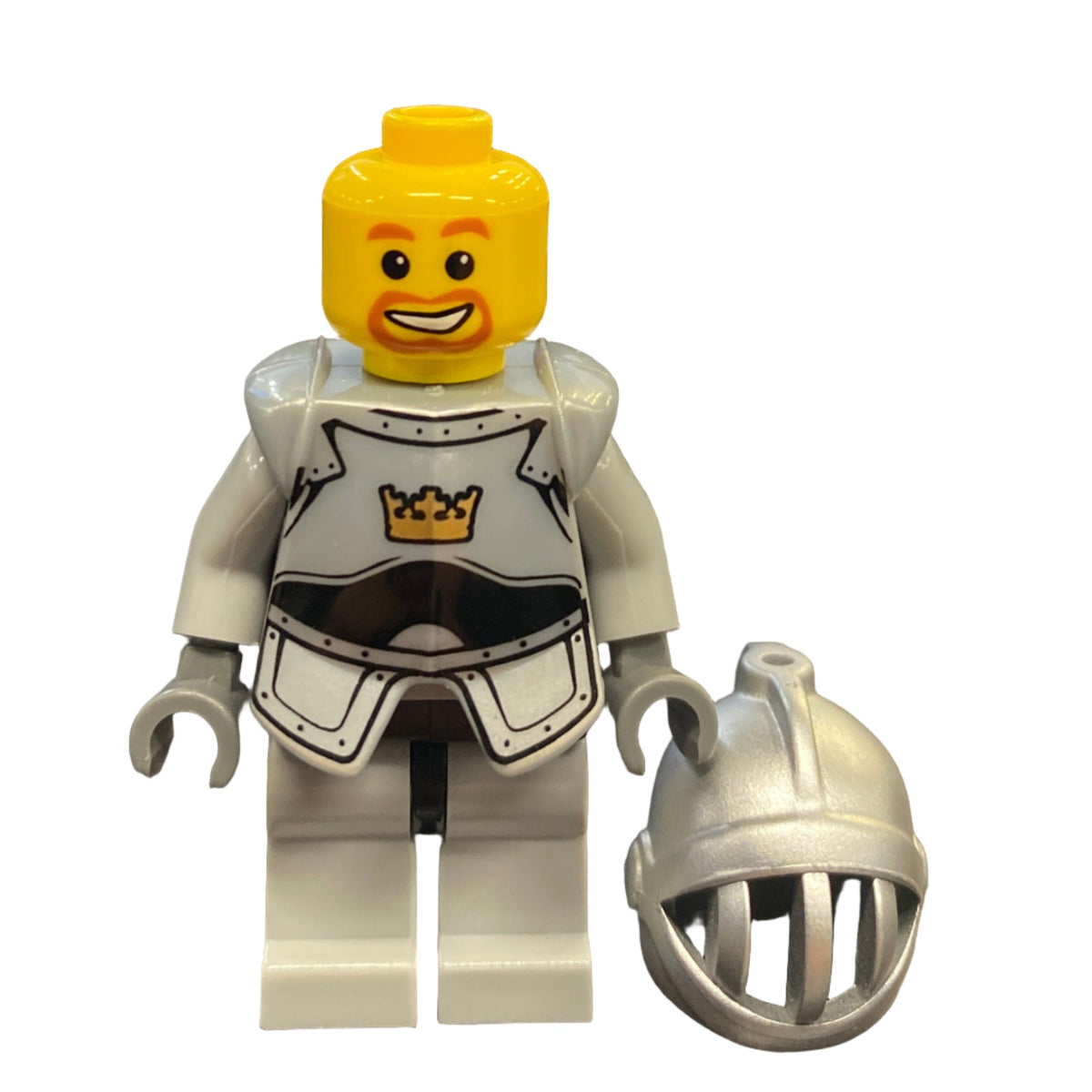 Crown Knight Plain with Breastplate, Grille Helmet, Beard Around Mouth, cas380