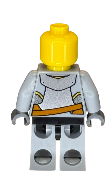 Kingdoms - Lion Knight Breastplate with Lion Head and Belt, Helmet Closed, Smirk and Stubble Beard, cas440