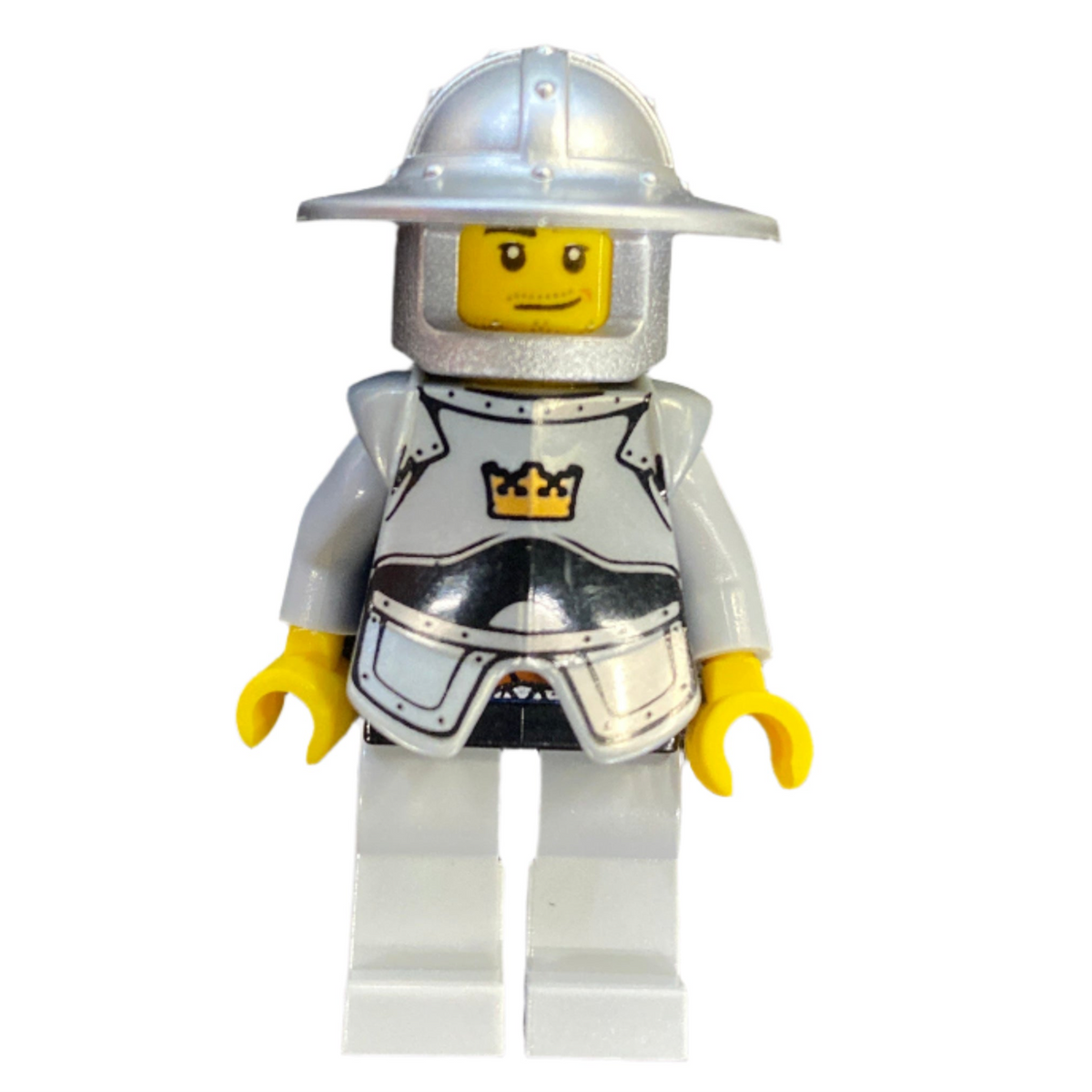 Fantasy Era - Crown Knight Scale Mail with Crown, Breastplate, Helmet with Broad Brim, Smirk and Stubble Beard, cas387