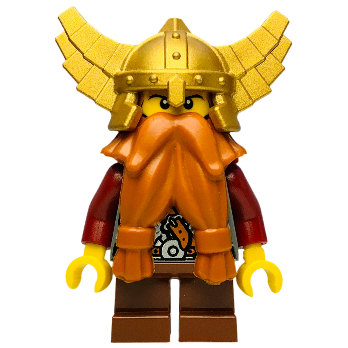 Fantasy Era - Dawrf, Dark Orange Beard, Gold Helmet, cas395