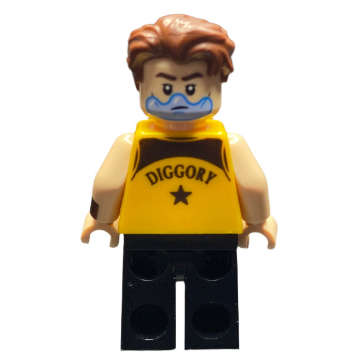 Cedric Diggory - Bright Light Orange Hufflepuff Tank Top, Water Bubble over Mouth, hp507