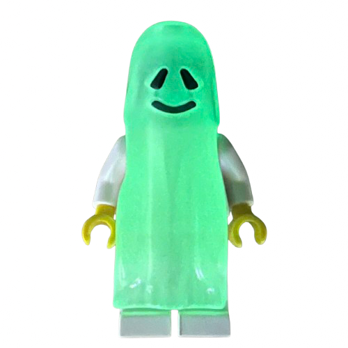 Glow in the Dark Ghost with White Legs, Yellow Hands, gen022
