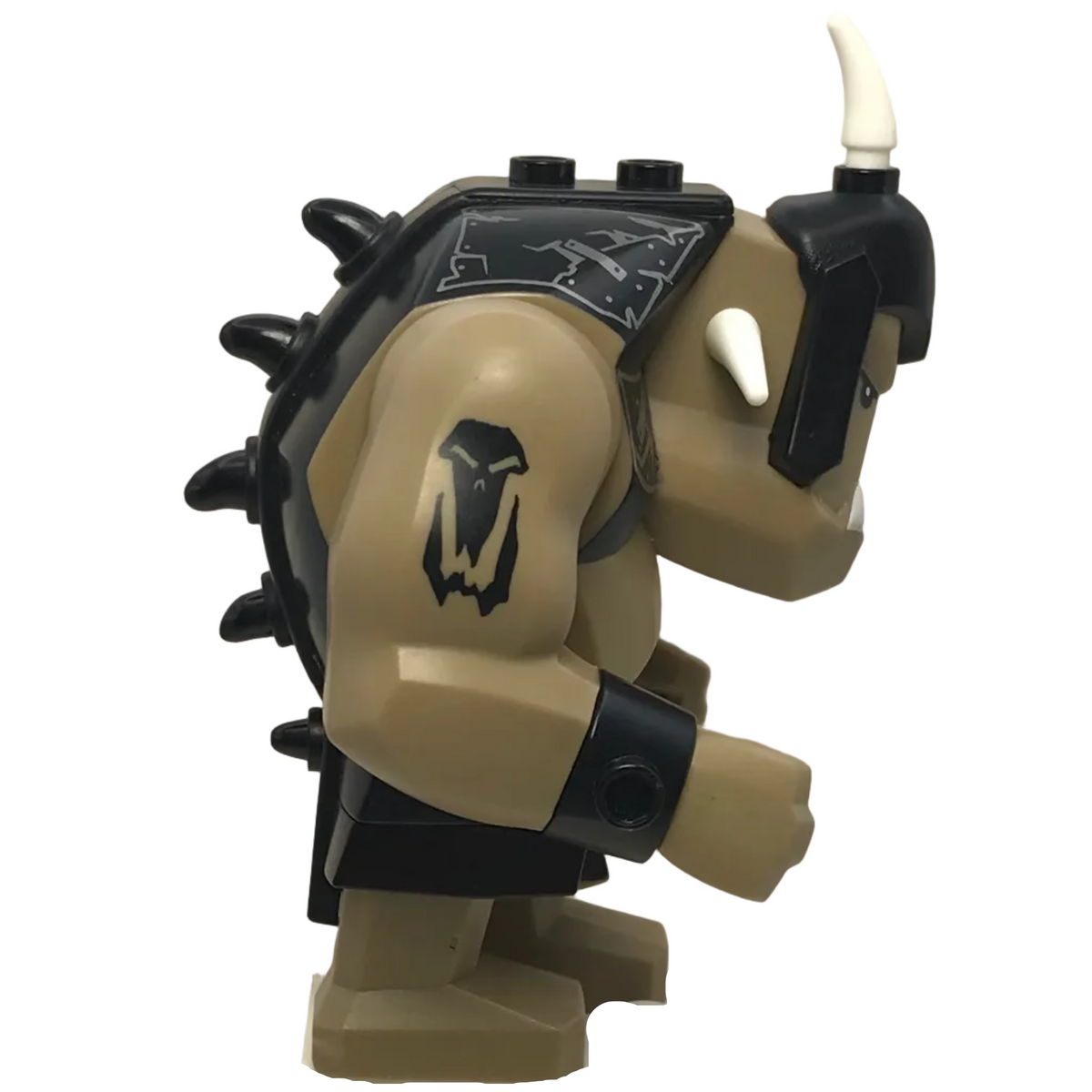 Fantasy Era, Troll, Dark Tan with Black Armor, cas423 - LEGO® Castle Minifigure