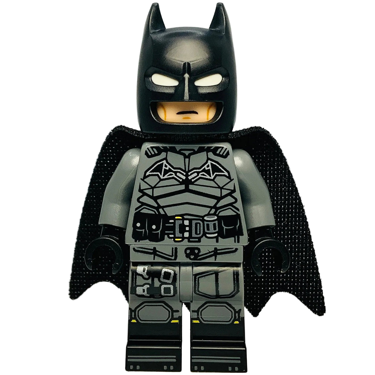 Batman - Dark Bluish Gray Suit, Cowl with White Eyes, Black Boots, sh1121 - LEGO® Batman™ Minifigure