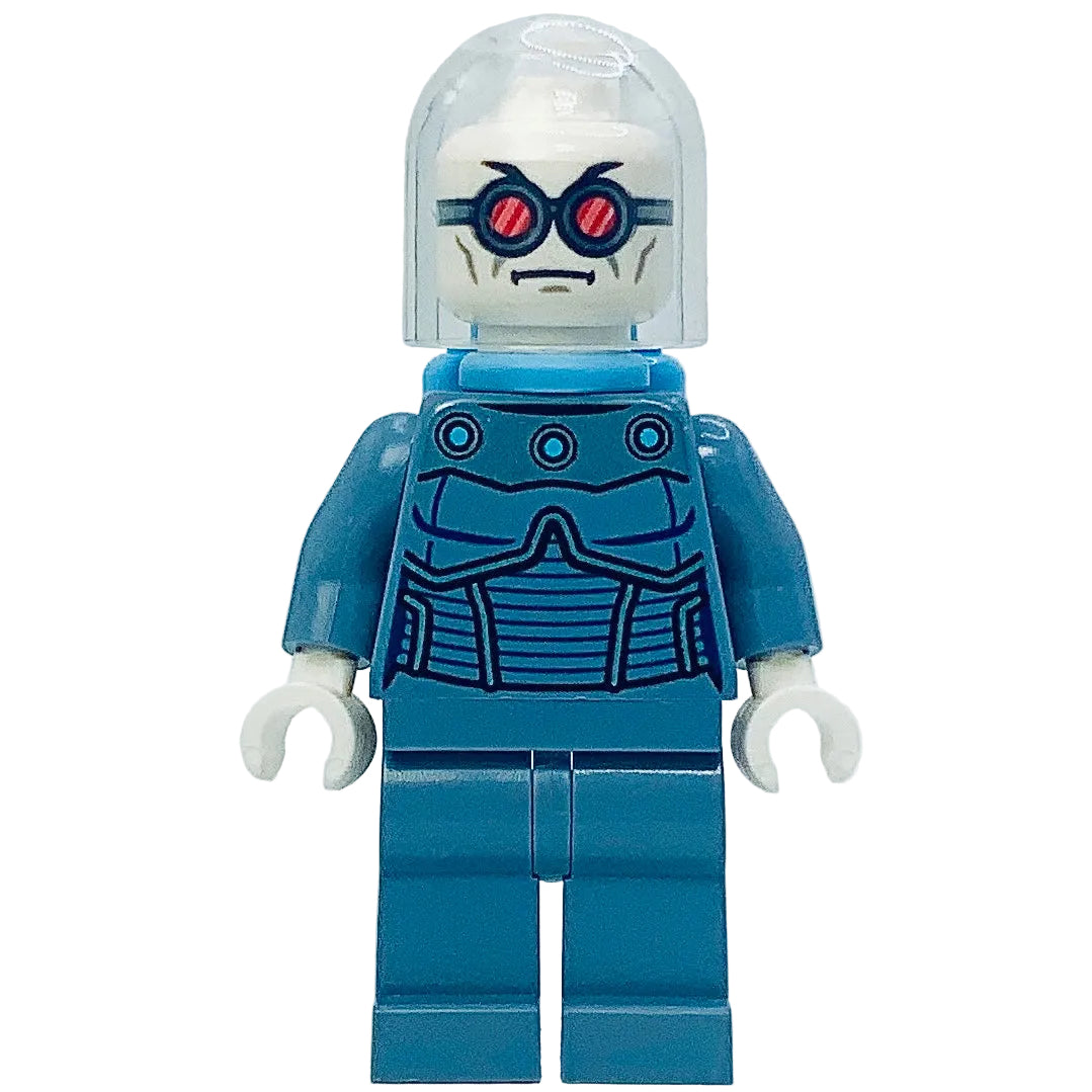 Mr. Freeze - Sand Blue Outfit, Bright Light Blue Air Tanks, sh1082 - LEGO® DC Minifigure
