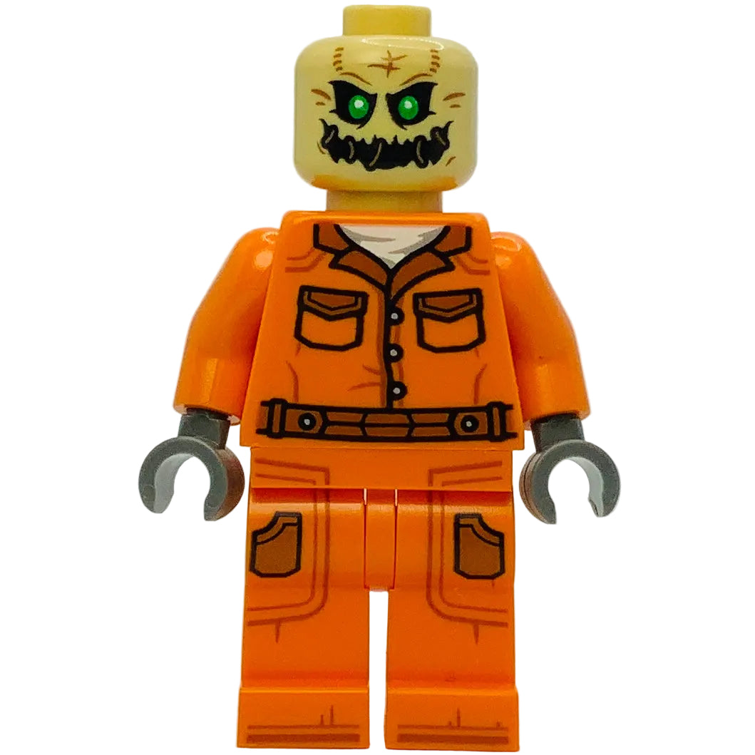 Scarecrow - No Hat, Prison Jumpsuit, Side Pockets, sh1085 - LEGO® DC Minifigure