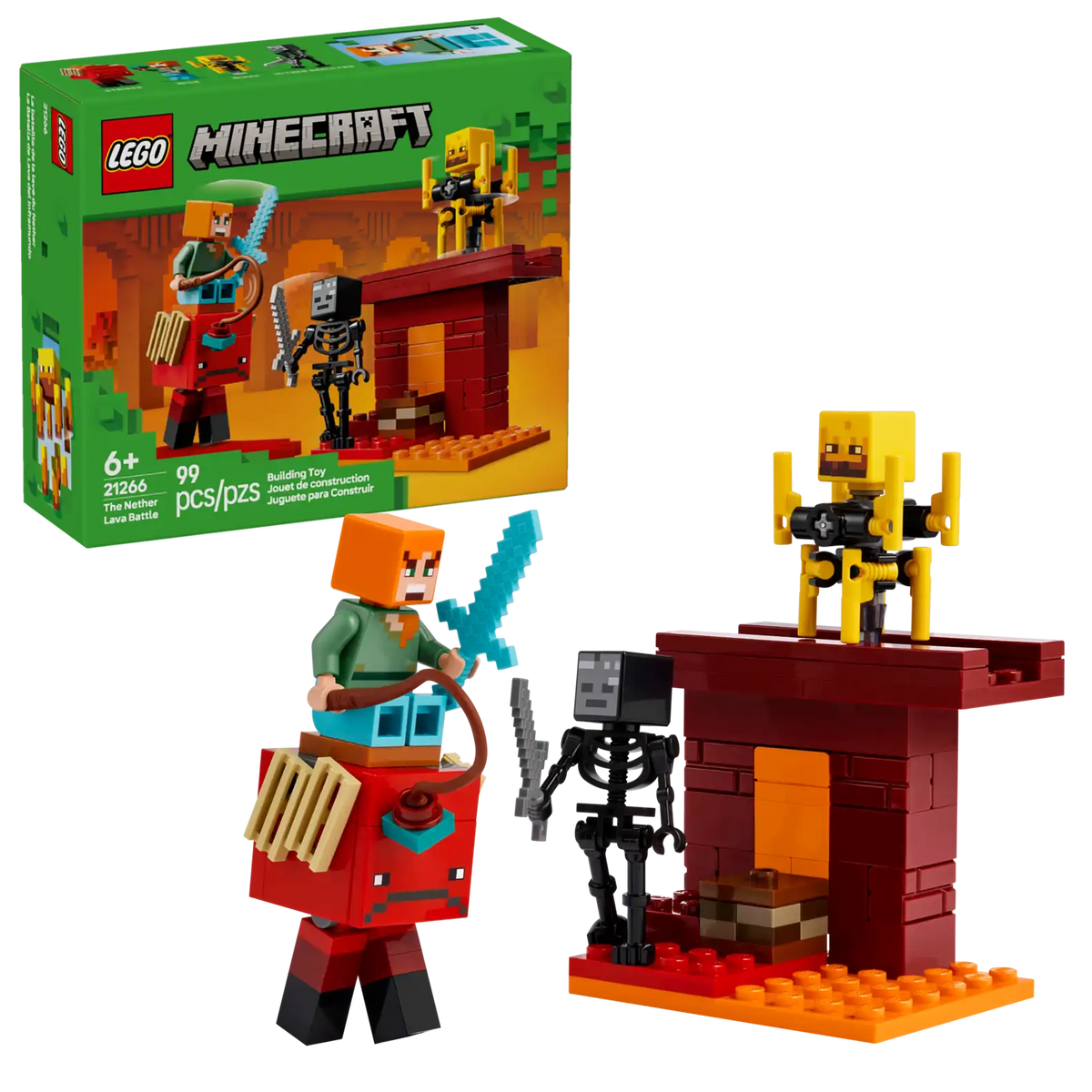 LEGO Minecraft The Nether Lava Battle (21266)