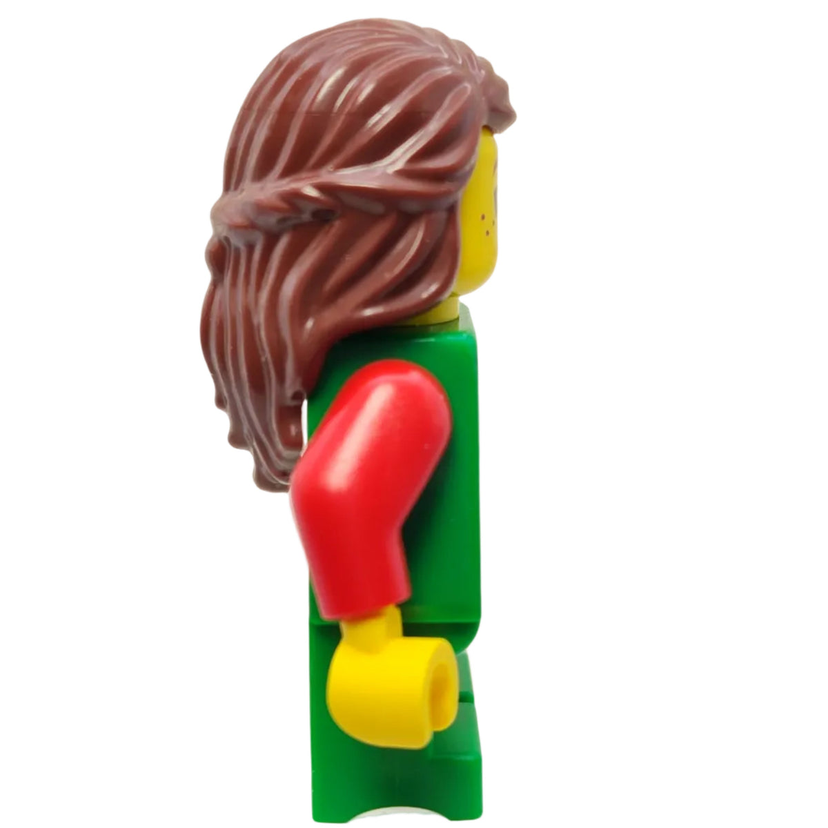 Forest Girl - Red, Long Hair, cas573 - LEGO® Castle Minifigure
