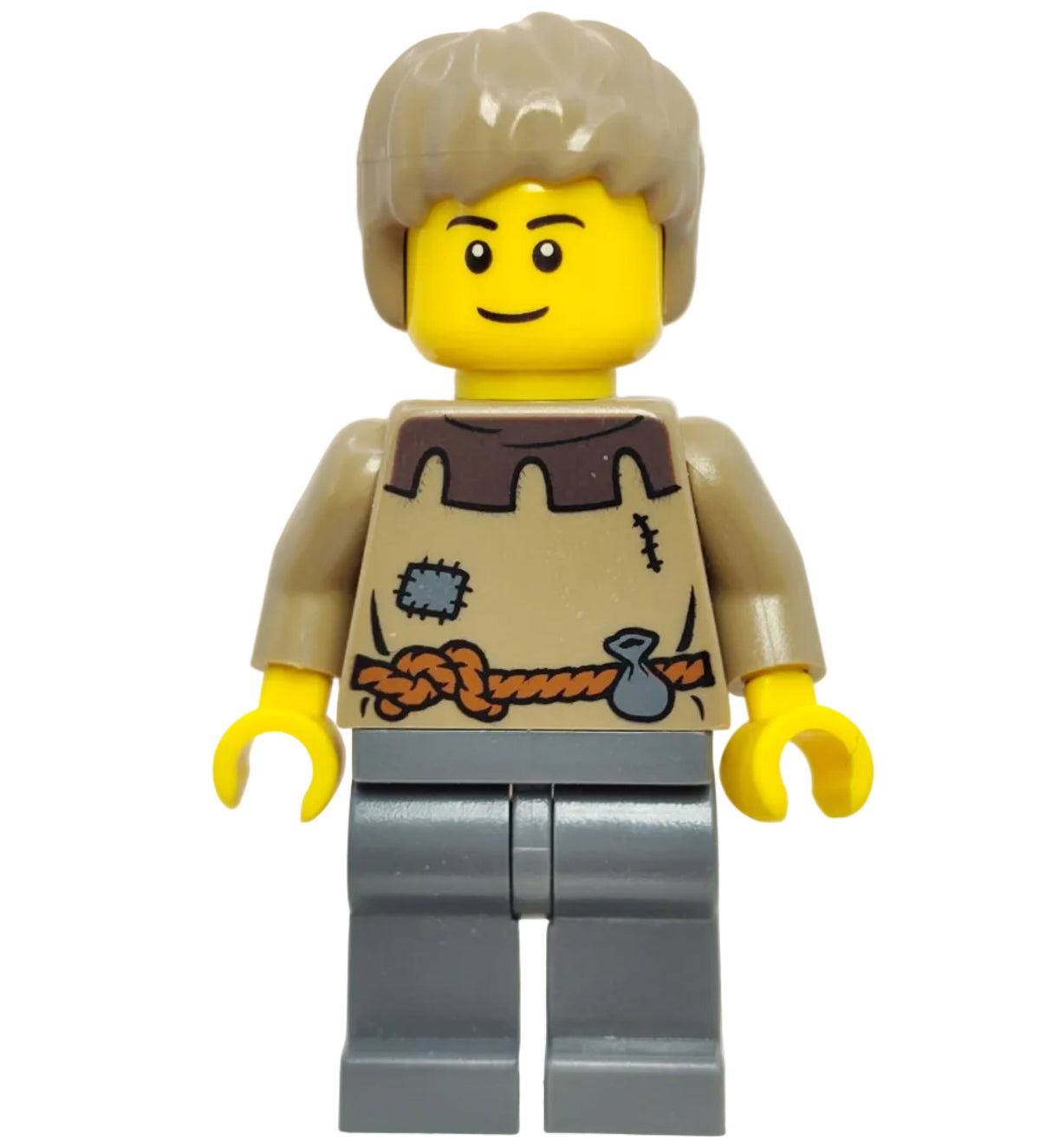 Fantasy Era - Peasant Male Young (Black Eyebrows), cas410a - LEGO® Castle Minifigure