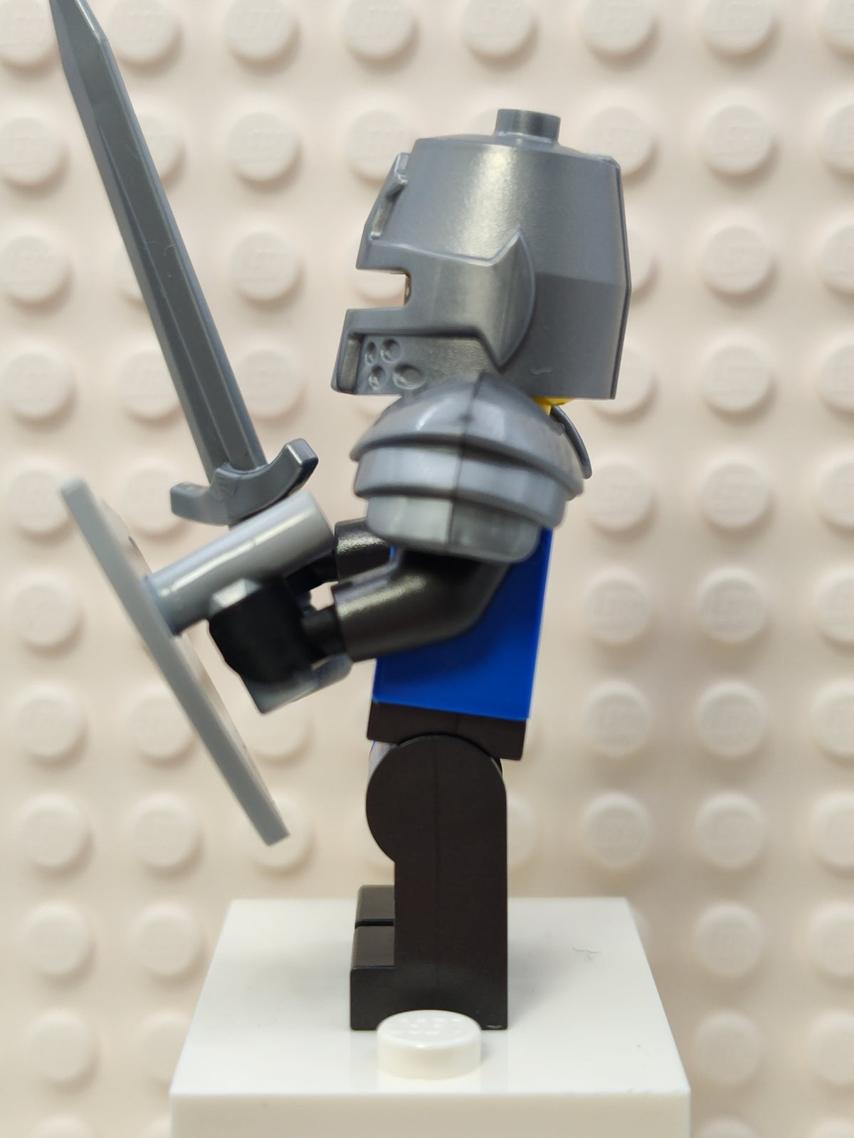 Modern Black Falcon Knight with Slit Helmet