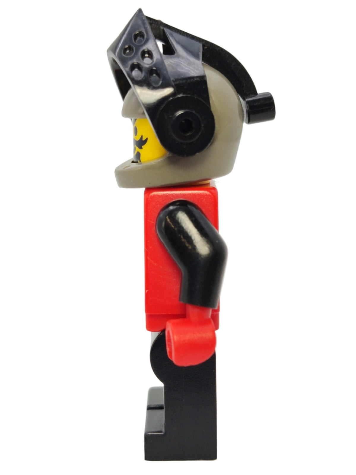 Fright Knights, Dark Gray Helmet with Black Visor, Lion Crest, cas551 - LEGO® Castle Minifigure
