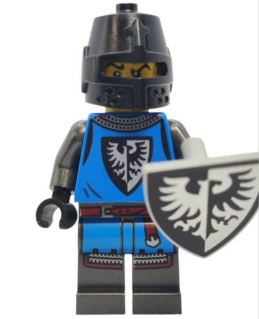 Modern Black Falcon Knight with Black Slit Helmet, abcastle003 - LEGO® Castle Minifigure
