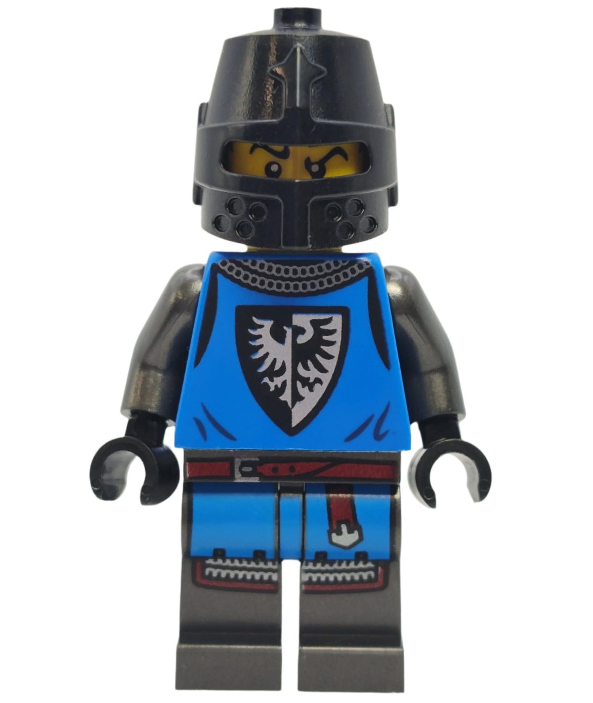 Modern Black Falcon Knight with Black Slit Helmet, abcastle003 - LEGO® Castle Minifigure