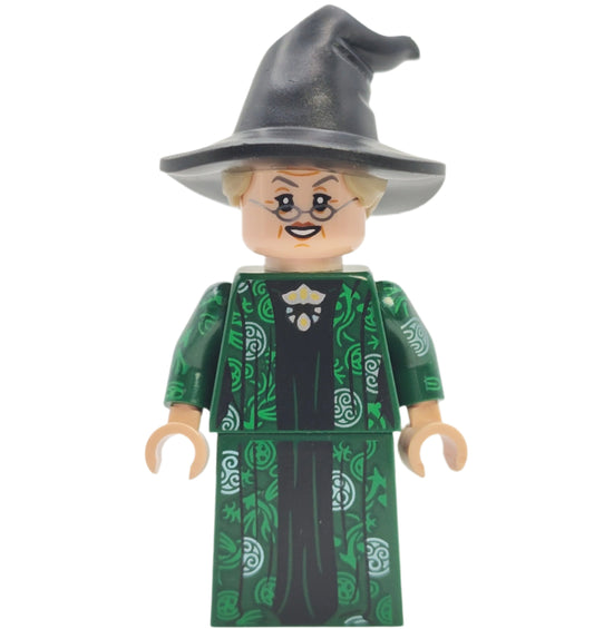 Professor Minerva McGonagall - Dark Green Robe and Printed Arms, hp473