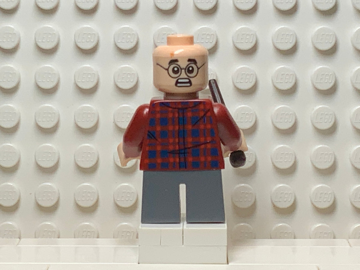 Harry Potter, Dark Red Plaid Flannel Shirt, hp143