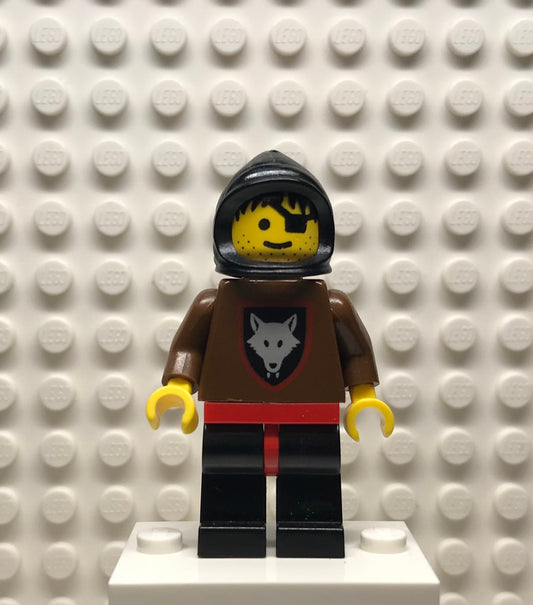 Wolfpack, Eye Patch, Brown Arms and Black Legs, Black Hood, no Cape, cas255