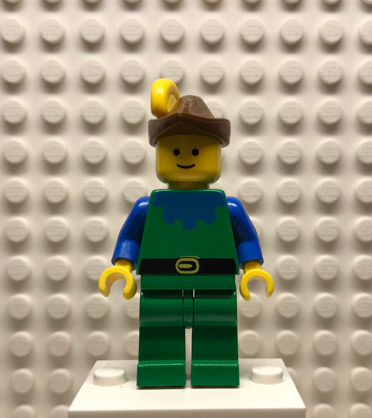 Forestman, Blue, Brown Hat, Yellow Plume, cas135