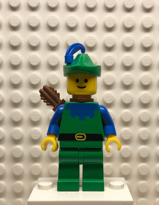 Forestman, Blue, Green Hat, Blue Feather, Quiver, cas132a