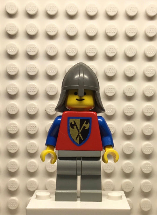 Crusader-Axe, Light Gray Legs, Dark Gray Neck-Protector, cas109