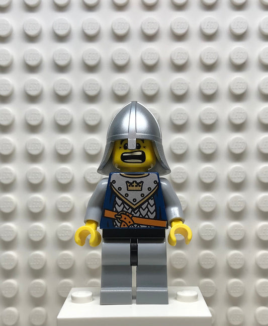 Fantasy Era, Crown Knight Scale Mail with Crown, Helmet with Neck Protector, Dual Sided Head, cas341