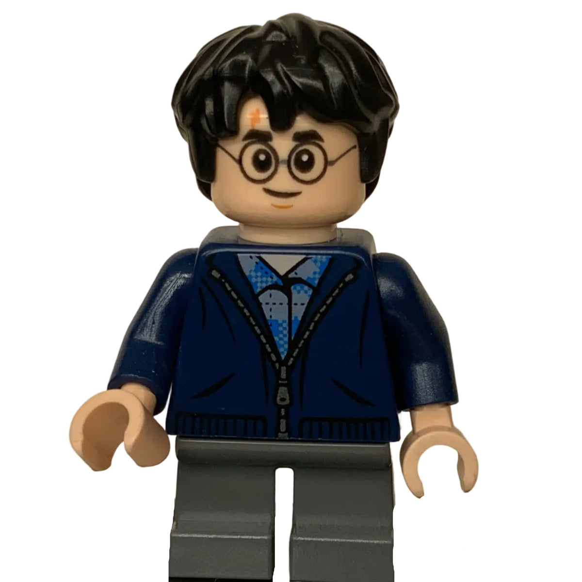 Harry Potter - Dark Blue Zip Up, Dark Bluish Gray Short Legs, hp153