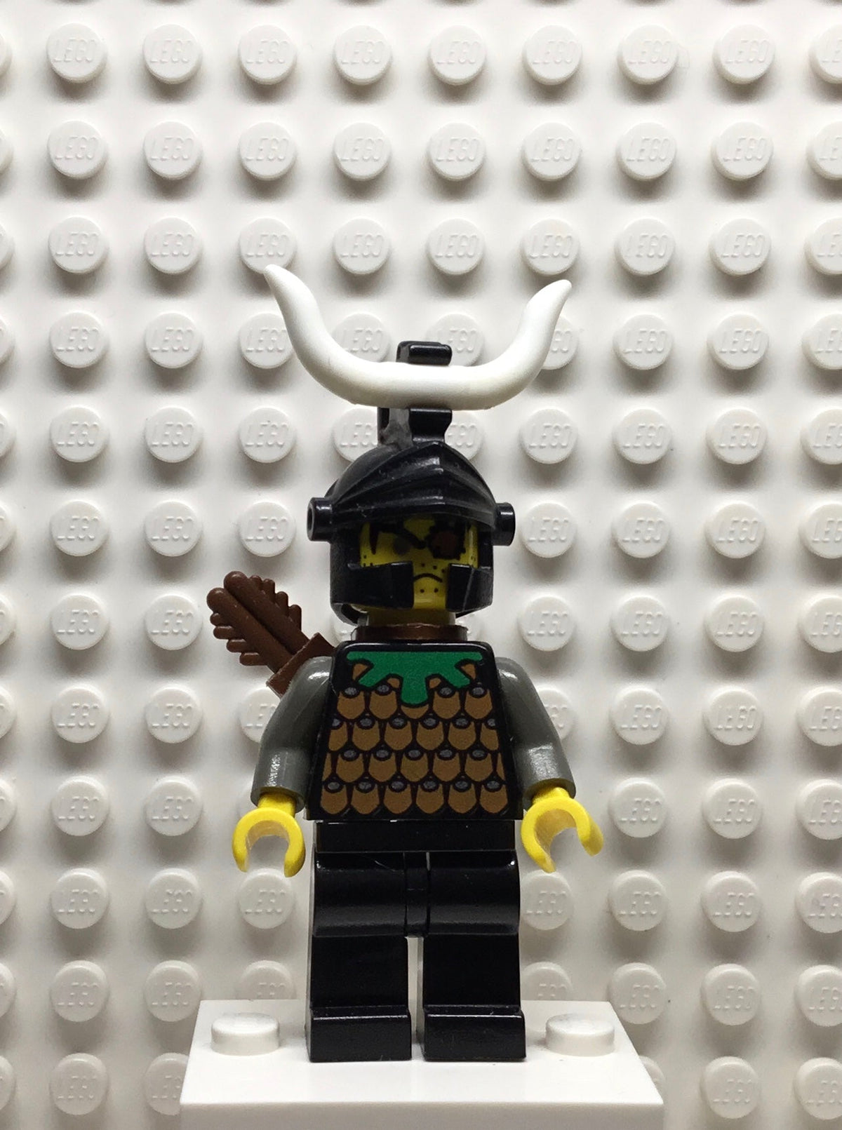 Knights Kingdom I, Gilbert the Bad, Black Dragon Helmet, Horns, Quiver, cas279