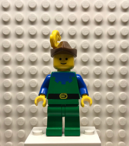 Forestman, Blue, Brown Hat, Yellow 3-Feather Plume, cas136
